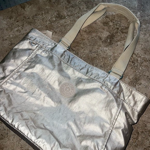 Kipling Rose Gold Stylish Tote Bag - Picture 2 of 9